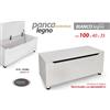 G BAULE Cassapanca MOBILE CONTENITORE MODERNO PORTA OGGETTI LEGNO 100*40*h35 cm