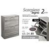G SCARPIERA SALVASPAZIO MODERNA BASSA SLIM 2 ANTE DOPPIE A RIBALTA ROVERE 81*63*24