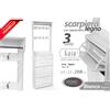 G SCARPIERA APPENDIABITI PARETINA SALVASPAZIO SLIM INGRESSO ANTE BIANCA H208*63*22