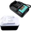 Aelcouth Batteria 18 V 2,0 Ah BL1813G + per caricatore Makita DC18WA, compatibile