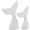 2 Pcs Artigianato Delle Code Di Pesce Decorazioni Per Feste Sirena