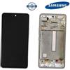 Samsung TOUCH SCHERMO ORIGINALE SERVICE PACK SAMSUNG A53 5G BIANCO LCD DISPLAY FRAME