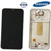 Samsung SCHERMO ORIGINALE SAMSUNG A34 A346B SILVER CON FRAME LCD DISPLAY SERVICE PACK