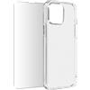 Avizar, Cover silicone per iPhone 13 Mini + Vetro Temperato, Trasparente