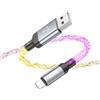 0BED06A Hoco Originale Cavo Lightining 1m 2,4a Shine U112 Led Per Apple Ipod Nano 7th