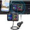 Trasmettitore FM Auto con LCD a Colori Grande Mostra Tensione e