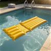 Scivolo Piscina Gonfiabile Giallo Tappeto Galleggiante Gonfiabile Scanalato
