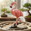 Statuina Fenicottero Rosa Dettagli Squisiti Fenicottero in Resina per Giardino