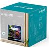 AqPet Qube Kit 25 Acquario Completo 19L Vetro Curvo Sump Posteriore LED RGB