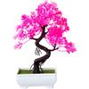 Pianta di fiori in seta artificiale compatta per decorazione scrivania LUCKY Str