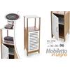 G MOBILE CUCINA BAGNO ANTA RIPIANO BIANCO LEGNO NATURALE 96*30*30 cm