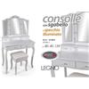 G CONSOLLE SPECCHIO LUCI CON SGABELLO TAVOLO TRUCCO Toletta Make Up 139*80*40cm