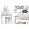 G TOILETTE CONSOLLE SCRIVANIA SHABBY CHIC TAVOLO SPECCHIO SGABELLO 155*80*40