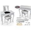 G CONSOLLE TOP SPECCHIO SGABELLO Tolette TAVOLO TRUCCO Toletta Make Up 80*40*74 cm