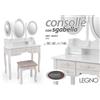 G CONSOLLE PRINCIPESSA SPECCHIO SGABELLO TAVOLO TRUCCO Toletta Make Up 91*40*146CM