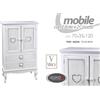 G MOBILE CREDENZA CUCINA SALOTTO BAGNO CUORE CUORI LEGNO SHABBY CHIC 120*70*35cm