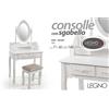 G CONSOLLE TOILETTA TAVOLO TRUCCO BAINCO PERLA SHABBU CHIC LEGNO 71*40*72/H146CM