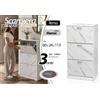 G SCARPIERA 3 ANTE MARMO COLOR MODERNA SLIM DOPPIA SALVASPAZIO LEGNO H115*L63*P24