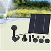Pompa acqua solare 1,4W con pannello in vetro temperato per bagni uccellini per