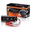 OSRAM BATTERYjumpstart 2000, avviatore di emergenza al litio 12V, 2000A, avviatore per batteria auto, power bank USB-C, per motori a benzina fino a 8L e motori diesel fino a 4L