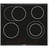 Bosch Serie 8 PKN675DP1D piano cottura Nero, Acciaio inossidabile Incasso Ceramica