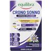Equilibra Crono Sonno Melatonina, 30 Compresse, Rilascio fino a 6 ore | Rilassamento e Addormentamento, Tecnologia Super Fast + Fast + Retard, Senza Glutine e Lattosio, adatto ai vegani