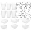 No Peg Board Bins Peg Board Cups con Hooks & Loop 12Pack, Accessori per Peg Bo2283