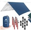 Does not apply ® Tarp 3X3/4M Impermeabile - Protezione Ottimale Da Pioggia E Sole - Telo Robust