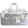 Lily Miles Organizer per pannolini, cestino per baby shower per neonati o ragazze, indispensabile per la neomamma, i preferiti della lista dei bambini, grande borsa portaoggetti per fasciatoio o auto