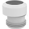 Ideal Standard - Multi Suites, Curva tecnica per vaso a filo parete, Adattatore per conversioni scarico vaso da parete a pavimento, T002867, Neutro