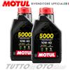 Motul 2 litri Olio Motore MOTUL 5000 10W40 4T MA2 Semisintetico x Moto-Scooter 4 Tempi