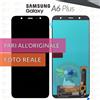 Samsung DISPLAY SAMSUNG A6 PLUS SM-A605 SCHERMO OLED VETRO TOUCH LCD PARI ORIGINALE