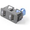 Presa USB doppia ABS nera per BMW E90 E92 F30 X1 X3 e per Mini Cooper R55