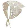 Foulard triangolo donna stile vintage pizzo all'uncinetto a mano per yoga ciclis
