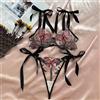 Elegante Set Maglia Farfalla Scollo V Profondo per Donna con Caratteristiche Reg