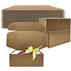 Livejun - Confezione da 20 scatole di cartone ondulato, 22,9 x 22,9 x 10,2 cm, colore: marrone
