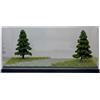 Teca con Scena in Miniatura Stradale Base Nera Teca in Plexiglass
