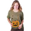 FIESTAS GUIRCA | Borsa a Tracolla Zucca per Costume Adulto/Bambino | Aspetto Jack-O'-Lantern | Chiusura In Metallo | Similpelle Resistente | 20X18 cm | Halloween, Carnevale, Festa