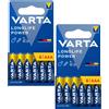 VARTA 12x Batterie Alcaline AAA LR03 VARTA Longlife Power 1,5 V