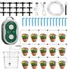 MIAJARD Kit Irrigazione Automatico Ricaricabile Kit Irrigazione a Goccia per Vasi