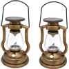 2X Retro Lampada Solare A Sospensione A di Candela LED Lampada A Olio 1118