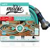 IDROEASY Tubo Estensibile da Giardino 15 Metri con Doccetta 6 Funzioni e Raccordi Tubo