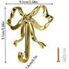 Gancio da parete con fiocco stile vintage 9,1 cm quadrato in lega per asciugaman