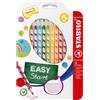 Stabilo Pastelli Stabilo Easy Start per Mancini Set 12 Colori Misti con Temperamatite