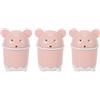 No 3X Cute Desktop Trash Desktop Con Coperchio Flip Plastic Trash Can B3M27915