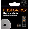 Fiskars Lama di Ricambio Originale, Rotella per Tagli Dritti | Include Custodia per la Lama, Ø 45 mm, Acciaio, 1066042