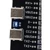 Scheda di prova USB-C per cavi dati con interruttore integrato per controllo cor