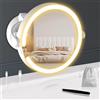 Specchio Da Trucco Luminoso Con Ventosa Potente, 10X Ingrandimento Luminoso, Spe