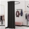 HIYOUGO Camerino Mobile Spogliatoio, Semplice Portatile Tenda per Negozio di Abbigliamen