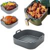 Piastra da forno quadrata in silicone 19 cm per friggitrice ad forno microo